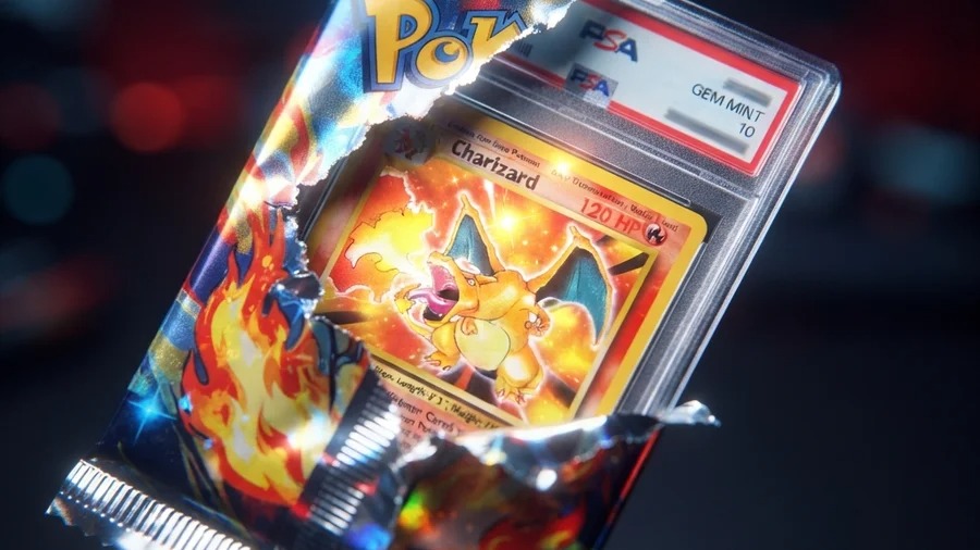 Ripping Charizard Pokémon Card Pack on Triumph Rips
